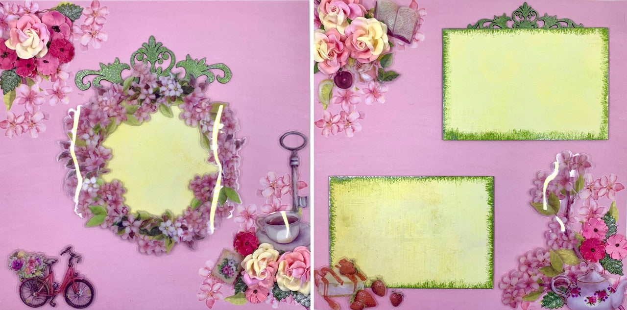 Tea Party 2-Page Layout (Virtual Class 48)